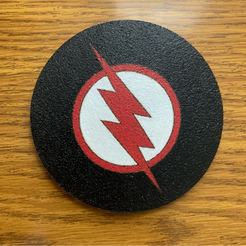 Arrowverse Black Flash Painted Cork Coaster